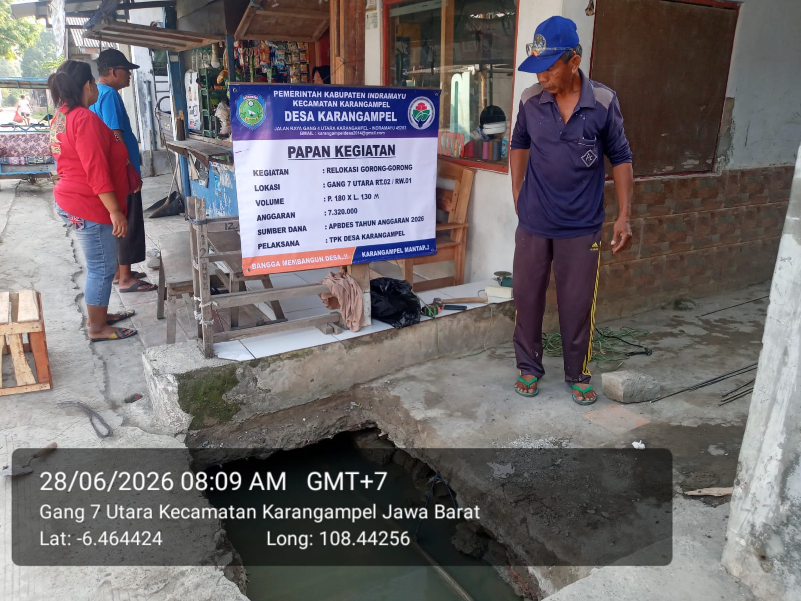 Relokasi Gorong-Gorong Desa Karangampel