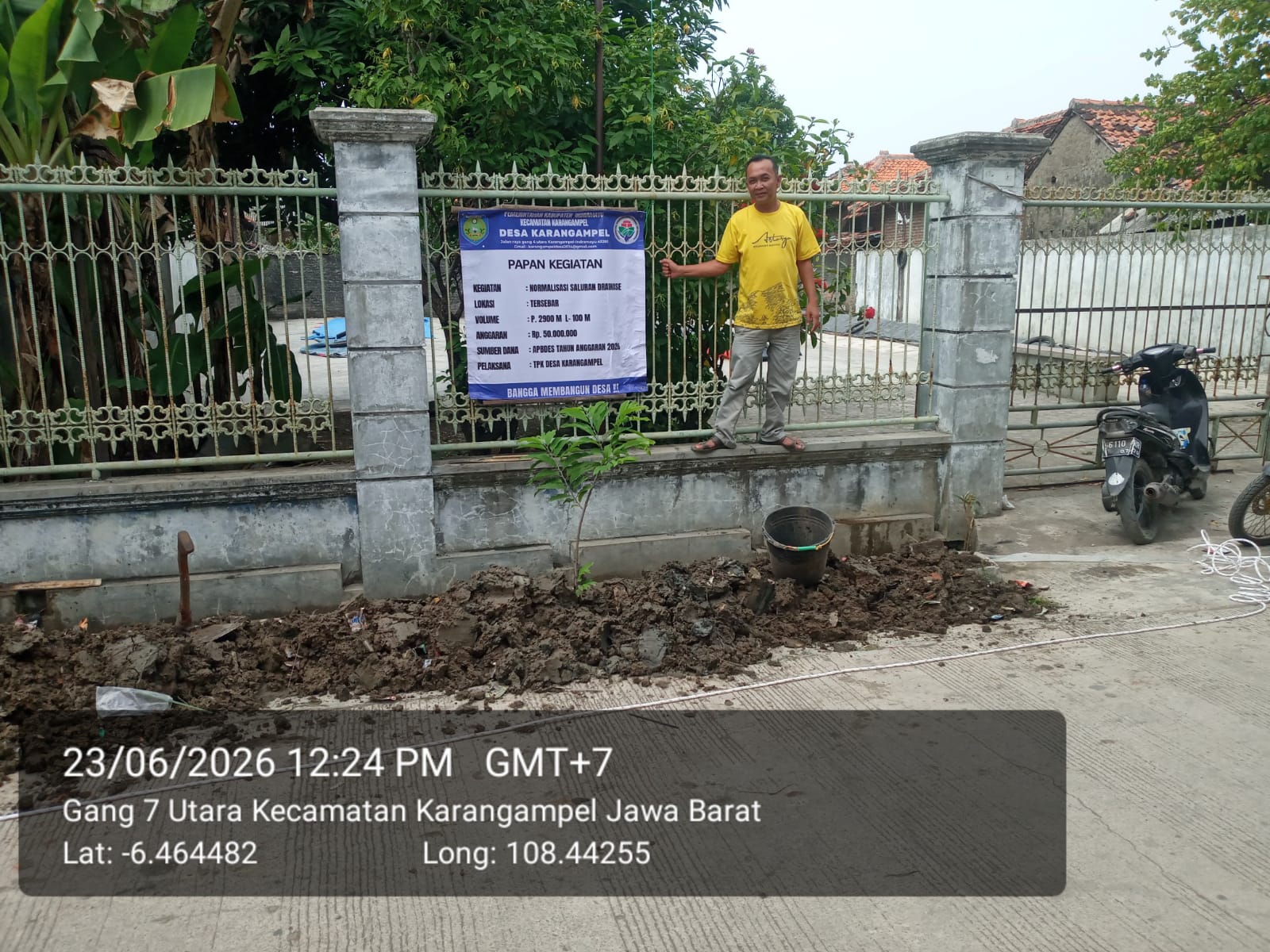 Normalisasi Saluran Drainase Desa Karangampel